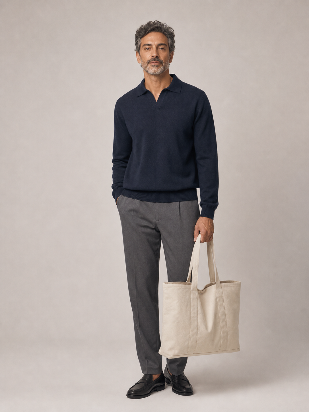 Günlük Tote Çanta manken üzerinde önden görünüm